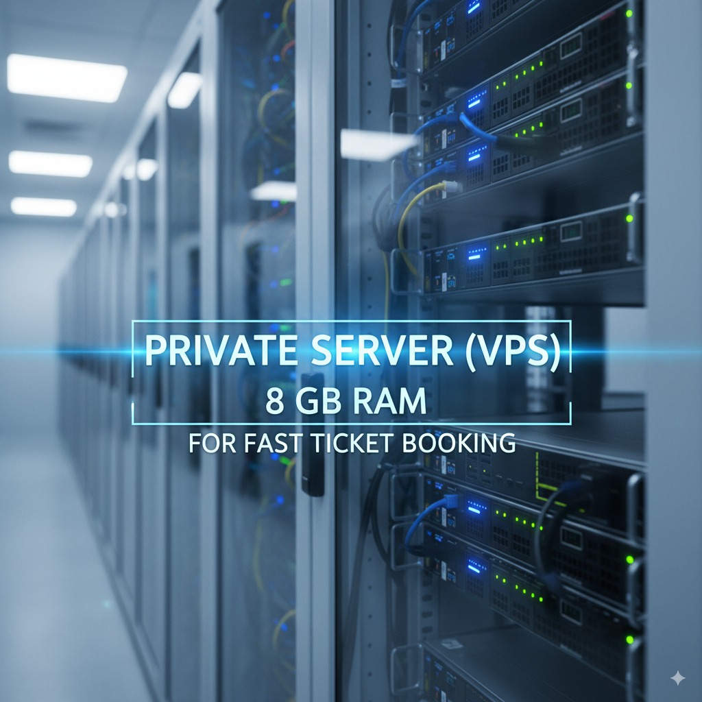 IRCTC Tatkal booking software 8GB VPS